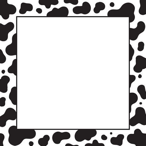 Add a touch of charm with Cow Print Border design